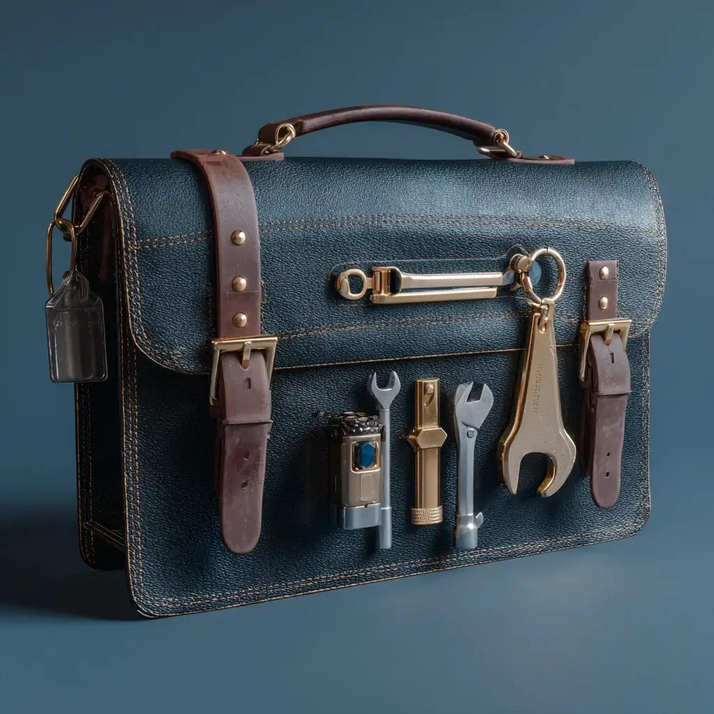 Équipement de serrurerie dans un sac