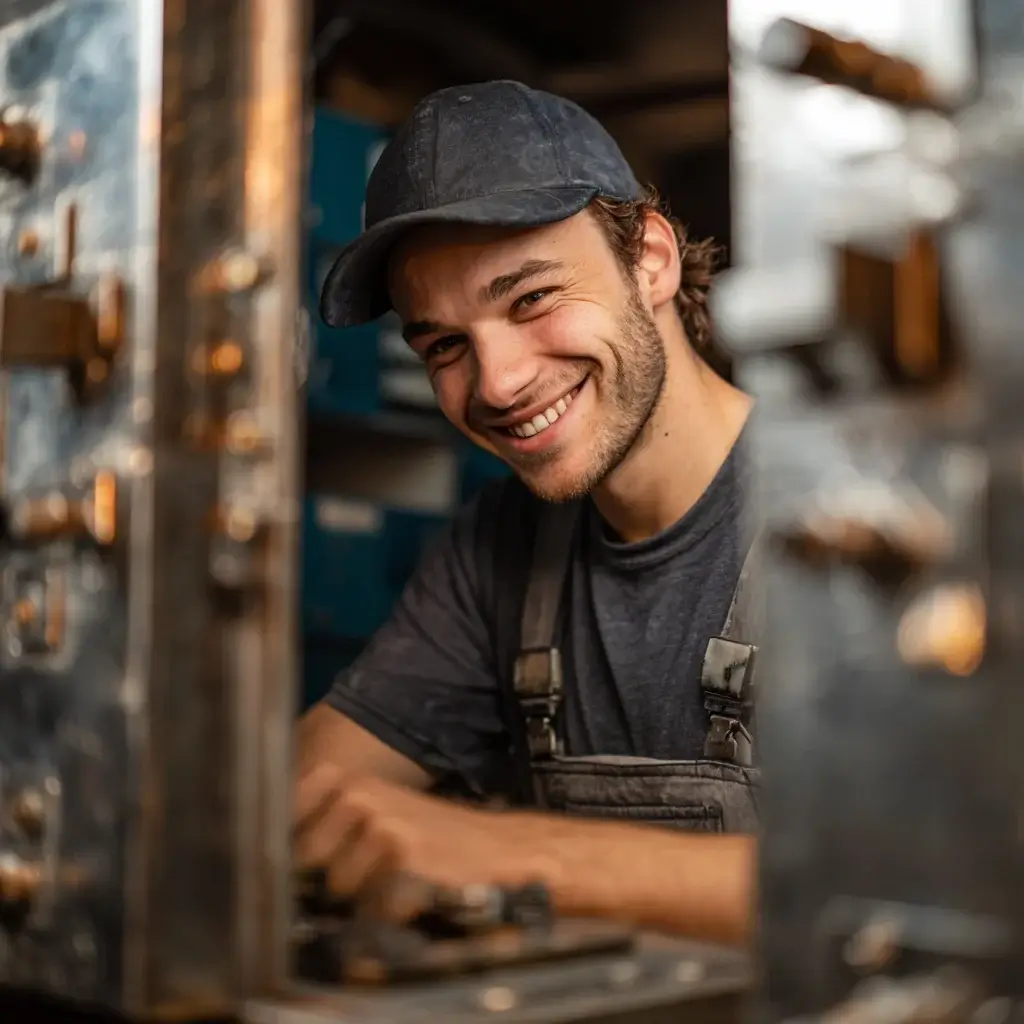 Serrurier souriant à Beaulieu-sur-Mer réparant une serrure de porte 🔑